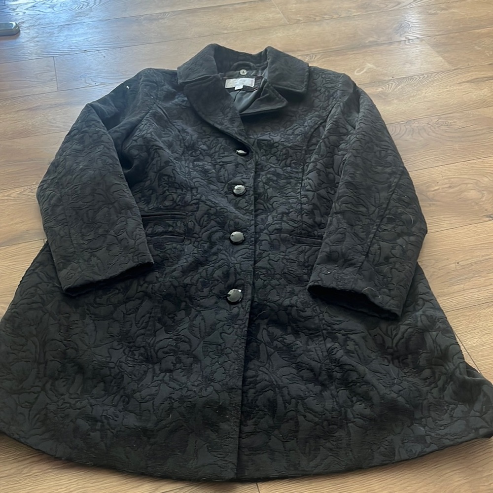 Women’s black peacoat